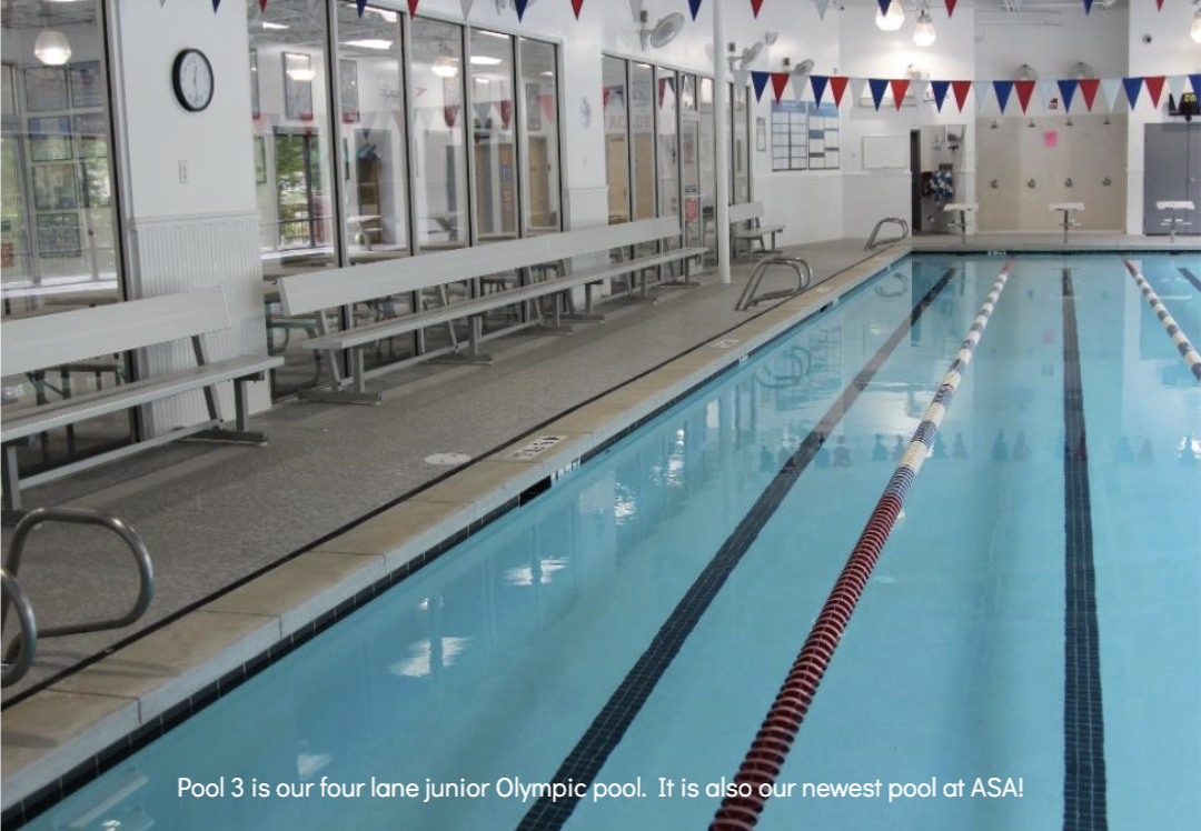 Pool 3 — four lane junior Olympic pool